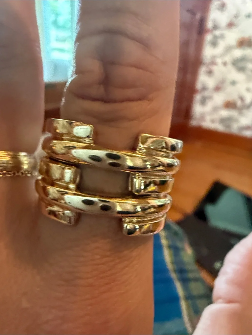 Jennifer Fisher Multi Stack Ring Size 10 Gold Plated